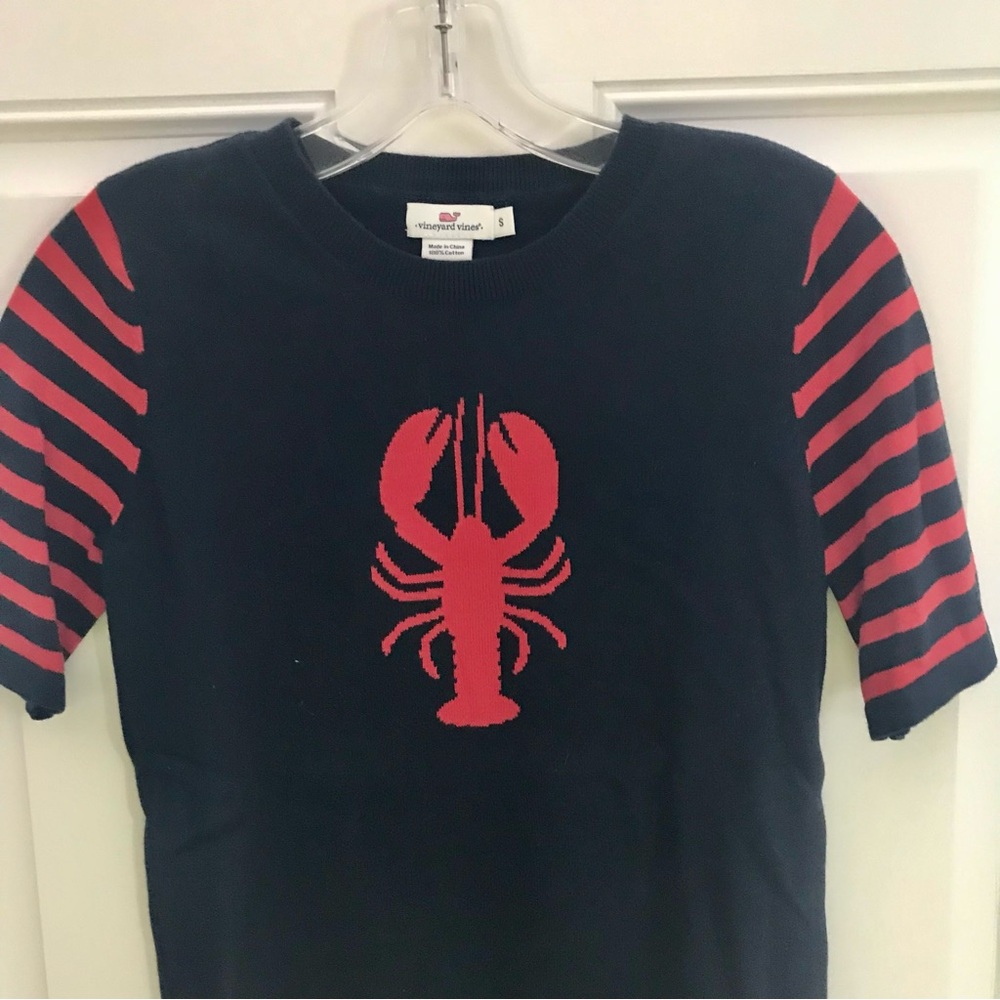 VINEYARD VINES Lobster Detail Sweater *Cotton* - Picture 2 of 7